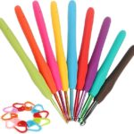 Crochet Hooks Ergonomic Soft Grip 2mm-6mm Metal