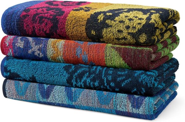 Beach & Pool Towels – 4-Pack Large Cotton Towels, 30"x60", Assorted Colors