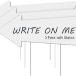Blank Arrow Signs with Stakes