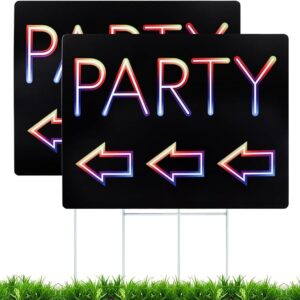 Waterproof Corrugated Plastic Birthday Direction Signs