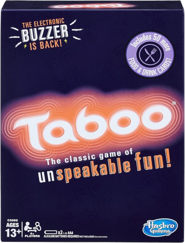 Taboo Party Game with Buzzer – For Ages 13+