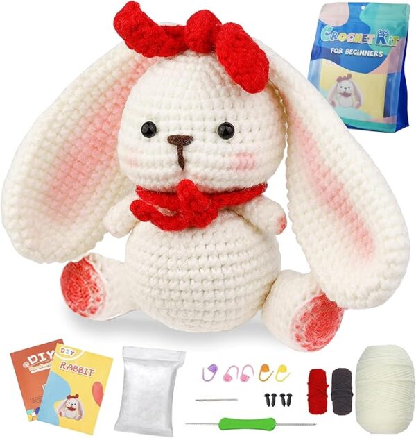 Cochet Kit with Yarn Complete Crochet Hooks for Beginners Adults Kids