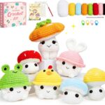 Crochet Kit for Beginners Mushroom Family