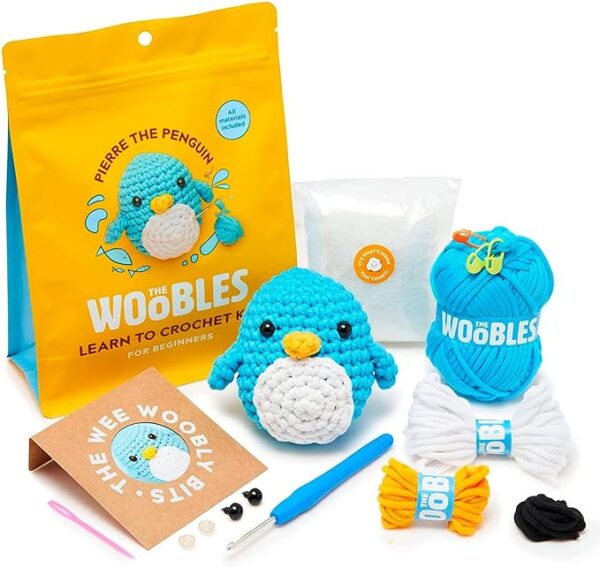 Beginners Crochet Kit with Easy Peasy Yarn as seen on Shark Tank