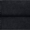 2-Pack Oversized Bath Towels, 28"x55", 100% Cotton, Soft, Quick-Dry, Lightweight – Black - Image 6