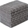 Microfiber Dish Towels – 8-Pack, Super Absorbent & Lint-Free, 26x18, Gray Lattice Design - Image 7
