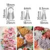 5-Piece Rose Flower Piping Tips Set for Cake & Cupcake Decorating - Image 4