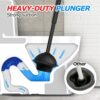 2-in-1 Toilet Plunger and Brush Set – Extended Handle, Bathroom Cleaning Combo - Image 6