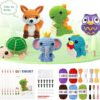 Knitting Kit for Beginners with 6 Pcs Crochet Animal Kit - Image 5