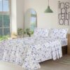 Queen 100% Cotton Sheet Set – 4-Piece Percale Weave, Soft & Breathable with 16" Deep Pockets - Image 5