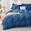 Teal Queen Seersucker Comforter Set – 7 Pieces - Image 5