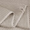 4-Pack Microfiber Oversized Quick-Dry Bath Towels, 60"x30", Beige Waffle Weave - Image 4