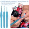 Crochet Hooks Ergonomic Soft Grip 2mm-6mm Metal - Image 5