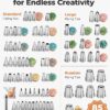 140-Piece Piping Set – 78 Tips, Russian Tips, Pastry Bags & Tools for Cake & Cupcake Decorating - Image 2