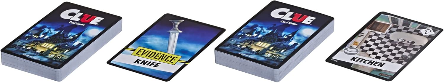 Clue Card Game – Strategy Travel Game for Ages 8+, 3–4 Players – Great Stocking Stuffer - Image 3