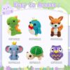 Knitting Kit for Beginners with 6 Pcs Crochet Animal Kit - Image 4
