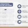 White Bath Towels 4-Pack, 27"x54", 100% Turkish Cotton, Soft & Quick-Drying - Image 3