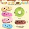 DIY Knitting Supplies, 6-Pack Donut Family - Image 3