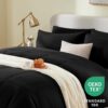 Full Size 7-Piece Comforter Set – Black Bed in a Bag - Image 4