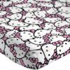 Hello Kitty Pink Stripes & Hearts Twin Sheet Set - Image 4