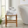 Decorative Combed Cotton Hand Towels – 4-Pack, 26x16, Ultra-Soft & Durable (Glacier Grey/Cappuccino) - Image 4