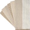 Premium Cotton Kitchen Towels – 6-Pack, 20"x28", Flat & Terry, Tan - Image 4