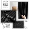 20-Piece Bathroom Accessories Set – Black Shower Curtain, Toilet Brush, Trash Can, Soap Dispenser - Image 5