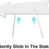 Blank Arrow Signs with Stakes - Image 3