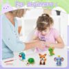 Knitting Kit for Beginners with 6 Pcs Crochet Animal Kit - Image 3