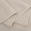 4-Pack Microfiber Oversized Quick-Dry Bath Towels, 60"x30", Beige Waffle Weave - Image 2