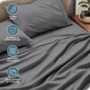 Queen Sheet Set - Luxury 1800 Ultra-Soft Microfiber Bed Sheets - Image 3