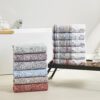 Modern Threads Ophelia 6-Piece Towel Set – Bath, Hand, & Washcloths, Clay - Image 2