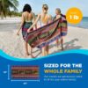 Beach & Pool Towels – 4-Pack Large Cotton Towels, 30"x60", Assorted Colors - Image 2