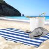 4-Pack Cabana Stripe Beach Towels, 30"x60", Oversized 100% Cotton, Highly Absorbent - Image 3