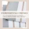 Decorative Combed Cotton Hand Towels – 4-Pack, 26x16, Ultra-Soft & Durable (Glacier Grey/Cappuccino) - Image 2
