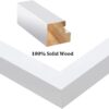 8x8 White Wooden Picture Frame - Plexiglass, Display 4x4/6x6 with Mat, Wall or Tabletop - Image 7