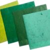 Natural Fiber Leaves and Mulberry Paper Sheets, 8"x8" 50 Sheets for Origami and DIY Crafts (Mixed Green Leaves) - Image 8