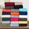 2-Pack Oversized Bath Towels, 28"x55", 100% Cotton, Soft, Quick-Dry, Lightweight – Black - Image 2