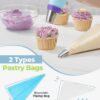 Kootek 48-Piece Russian Piping Tips Set for Cake Decorating - Image 3