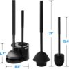 2-in-1 Toilet Plunger and Brush Set – Extended Handle, Bathroom Cleaning Combo - Image 2