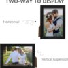 2 Pack 5x7 Black Picture Frames - Plastic with Clear Plexiglass, Wall or Tabletop Display - Image 4