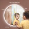 24" Round LED Bathroom Mirror, 3-Color, Dimmable, Memory, Backlit - Image 7