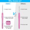 Crochet Hook Set, 51-Piece Kit with Ergonomic Handles and Case for Beginners - Image 4