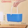 Paint Brush Cleaner and Holder with Palette, Rinser for Acrylic, Watercolor & Water-Based Paints (Blue+White) - Image 4