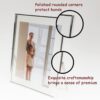 Silver Floating Frame (8"x10") - For 7x9, 6x8, 5x7 Photos, Tabletop Display, Perfect Gift - Image 4