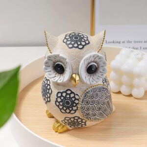 Cute White Owl Figurine – Home Decor Gift for Owl Lovers