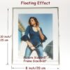 Silver Floating Frame (8"x10") - For 7x9, 6x8, 5x7 Photos, Tabletop Display, Perfect Gift - Image 5