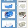 Paint Brush Cleaner and Holder with Palette, Rinser for Acrylic, Watercolor & Water-Based Paints (Blue+White) - Image 5