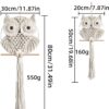 Owl Macrame Wall Hanging - Handwoven Boho Tapestry for Bedroom, Living Room, Nursery (Beige, Small) - Image 6