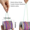 1mm Stretchy Bracelet String, Sturdy Rainbow Elastic Cord for Jewelry Making, Beading, and Crafts - Image 5